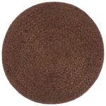 Pouf fait à la main Marron 40 x 45 cm Jute – Image 2