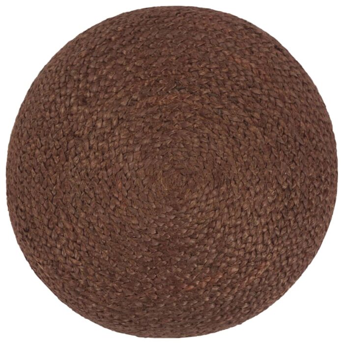 Pouf fait à la main Marron 40 x 45 cm Jute – Image 2