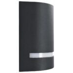 Appliques murales d'extérieur 2 pcs 35 W Noir Demi-rond – Image 3