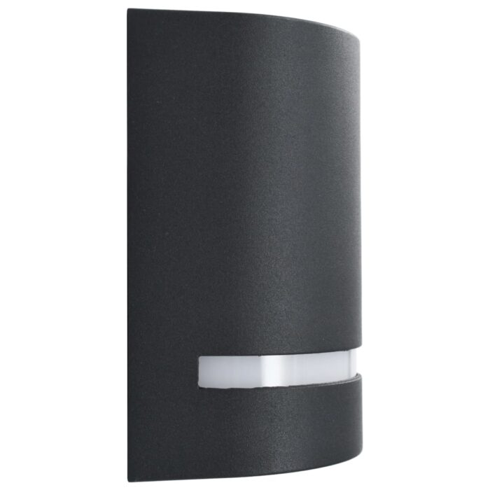 Appliques murales d'extérieur 2 pcs 35 W Noir Demi-rond – Image 3