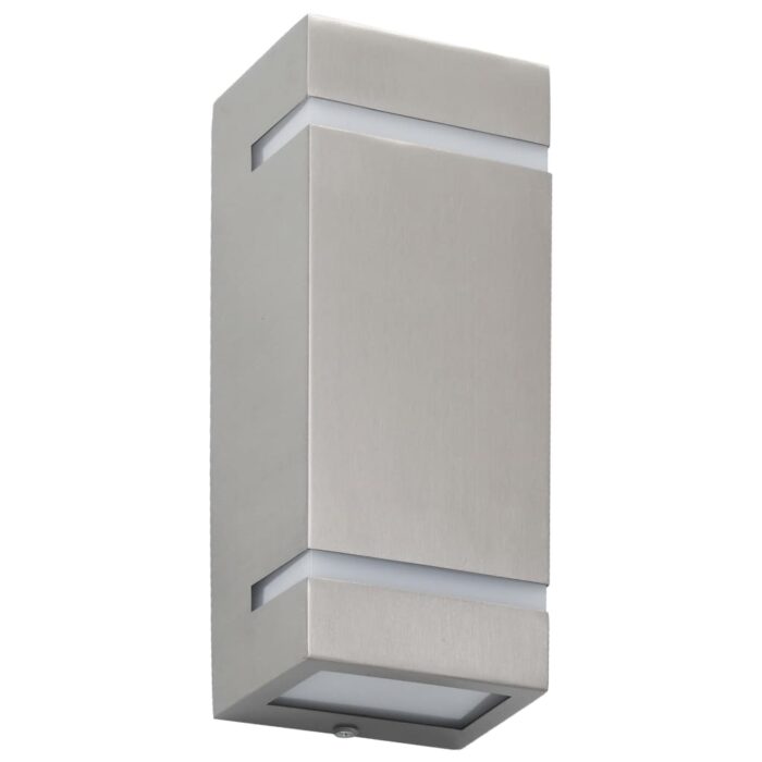 Appliques murales d'extérieur 2 pcs 35 W Argenté Rectangulaire – Image 2