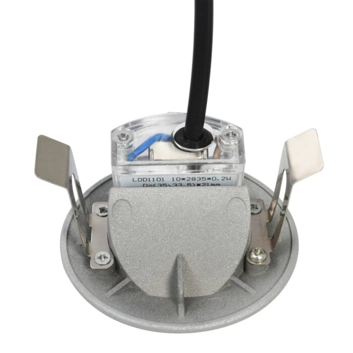 Appliques murales LED d'extérieur 6 pcs 5 W Argenté Rond – Image 5