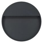 Appliques murales à LED d'extérieur 2 pcs 3 W Noir Rond – Image 4