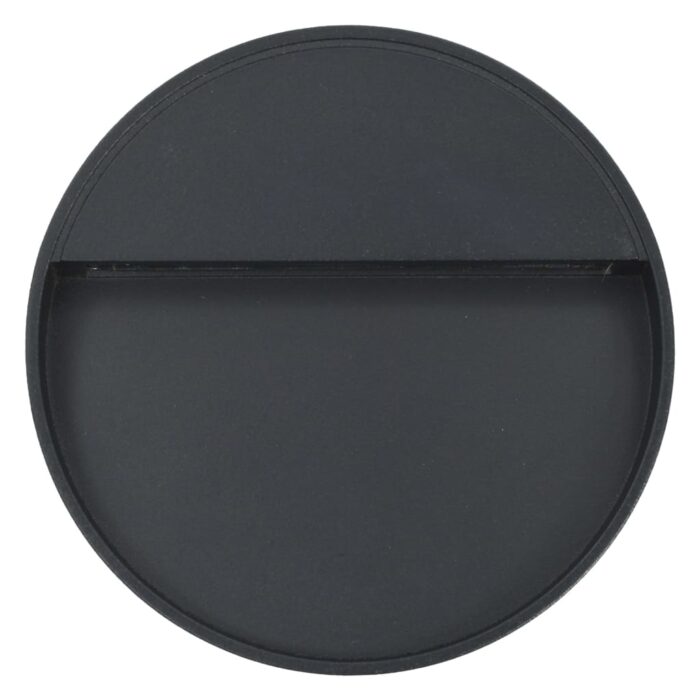 Appliques murales à LED d'extérieur 2 pcs 3 W Noir Rond – Image 4