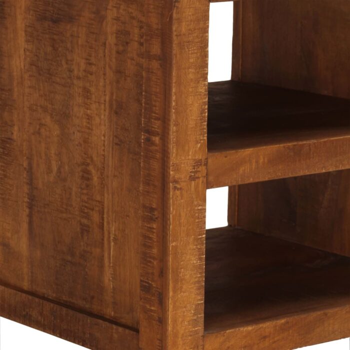 Table basse avec 2 tiroirs 90x40x50 cm bois solide de manguier – Image 9