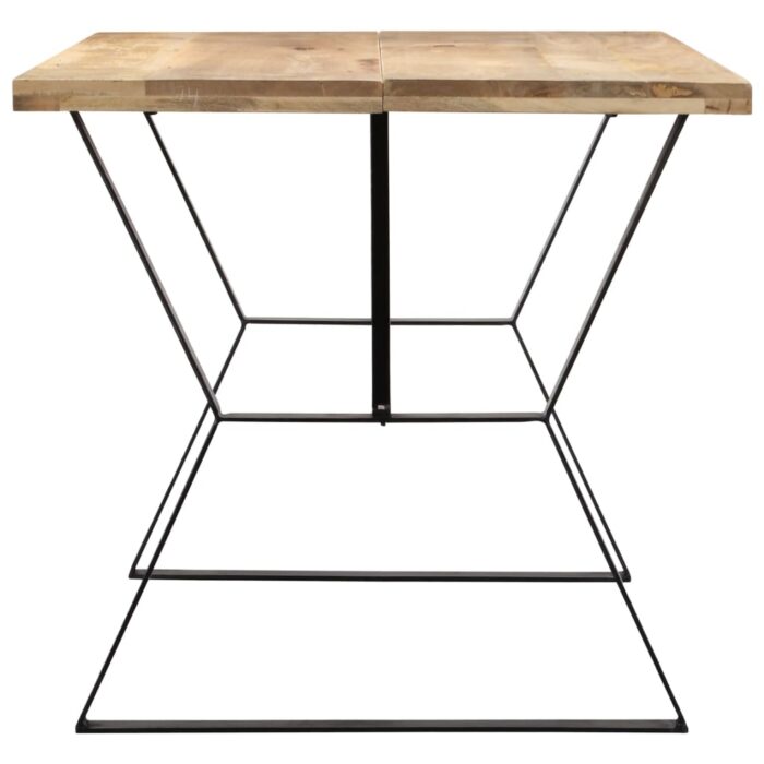 Table à manger 140x80x76 cm Bois de manguier massif – Image 2