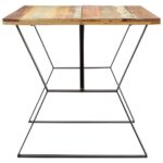 Table à manger 140x80x76 cm Bois de récupération massif – Image 2