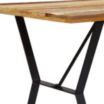 Table à manger 140x80x76 cm Bois de récupération massif – Image 3