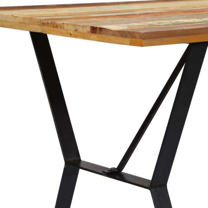 Table à manger 140x80x76 cm Bois de récupération massif – Image 3