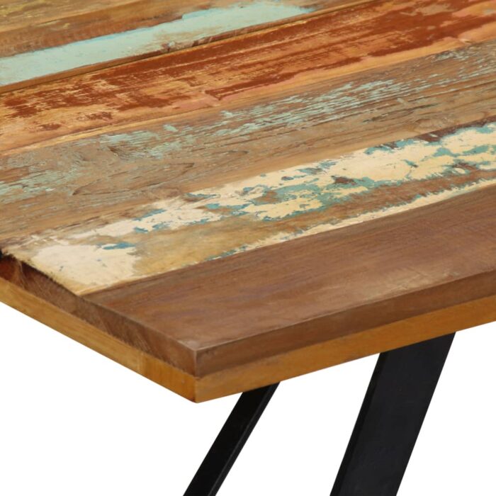 Table à manger 140x80x76 cm Bois de récupération massif – Image 4
