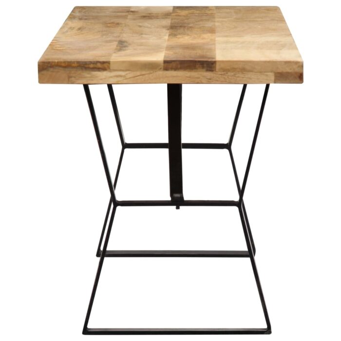 Banc 110 cm Bois de manguier massif – Image 3