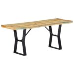 Banc 110 cm Bois de récupération massif – Image 9