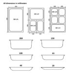 Couvercles de plateau 4 pcs GN 1/4 Acier inoxydable – Image 6