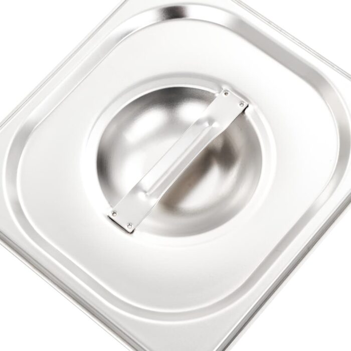 Couvercles de plateau 8 pcs GN 1/6 Acier inoxydable – Image 4