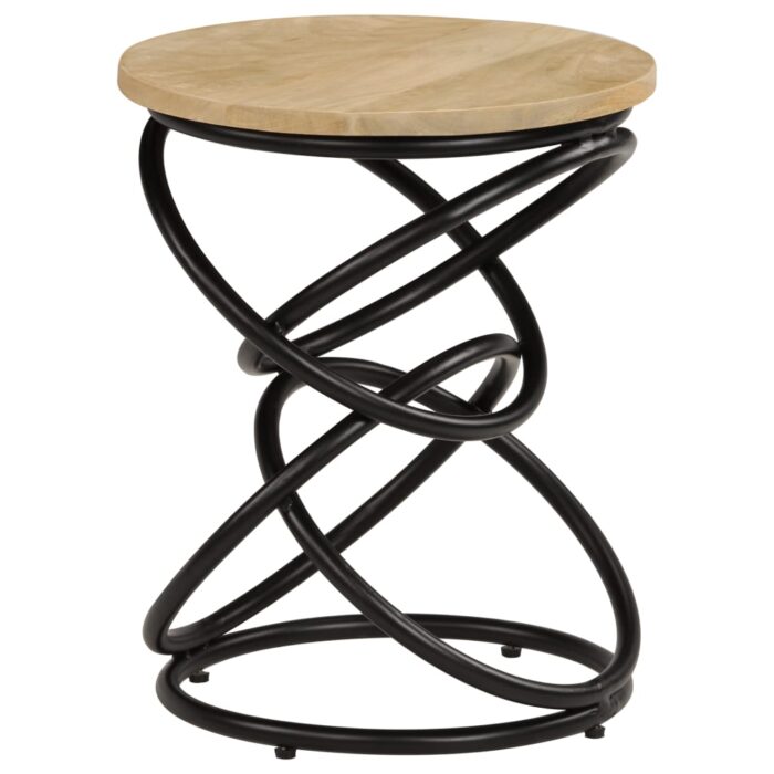 Table d'appoint Bois de manguier solide 40x50 cm – Image 1