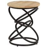 Table d'appoint Bois de manguier solide 40x50 cm – Image 10