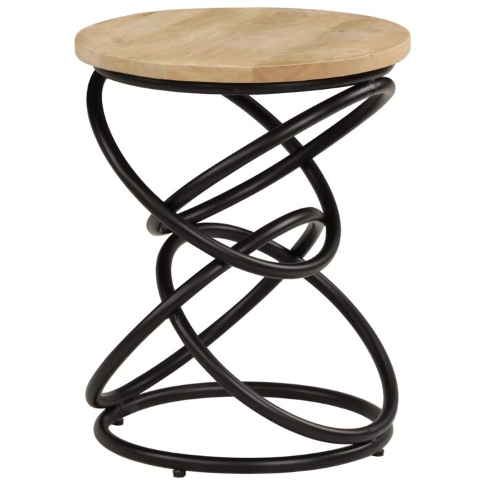 Table d'appoint Bois de manguier solide 40x50 cm – Image 10