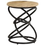 Table d'appoint Bois de manguier solide 40x50 cm – Image 12
