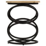 Table d'appoint Bois de manguier solide 40x50 cm – Image 2