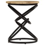Table d'appoint Bois de manguier solide 40x50 cm – Image 3