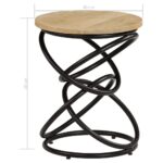 Table d'appoint Bois de manguier solide 40x50 cm – Image 7