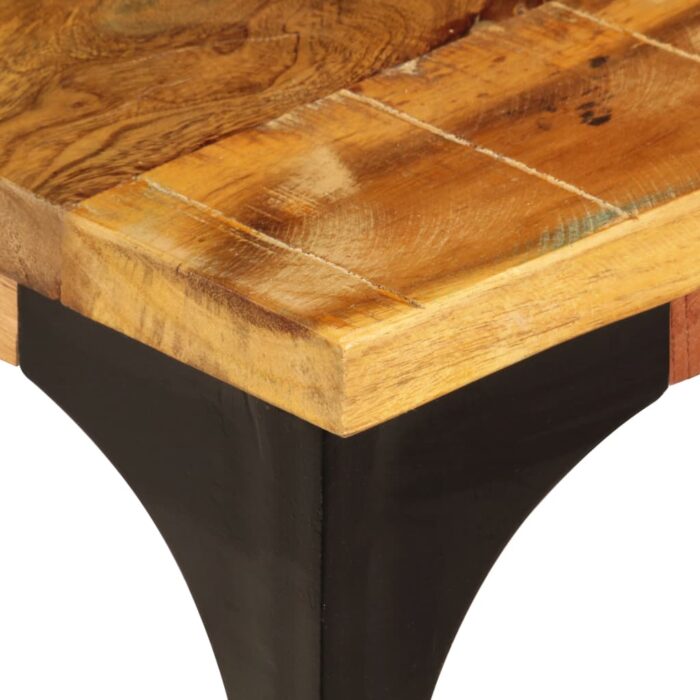 Table basse 100x60x35 cm Bois de récupération solide – Image 6