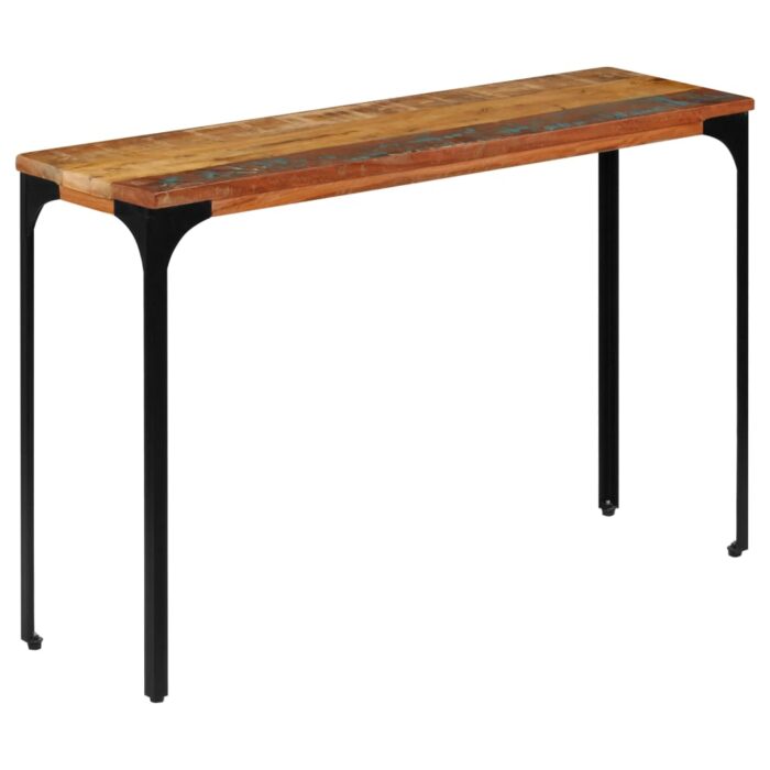 Table console 120 x 35 x 76 cm Bois de récupération massif – Image 9