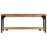Table basse et étagère 100x60x35 cm Bois de récupération solide – Image 2