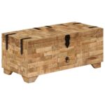 Table basse Bois de manguier massif 80x40x35 cm – Image 10