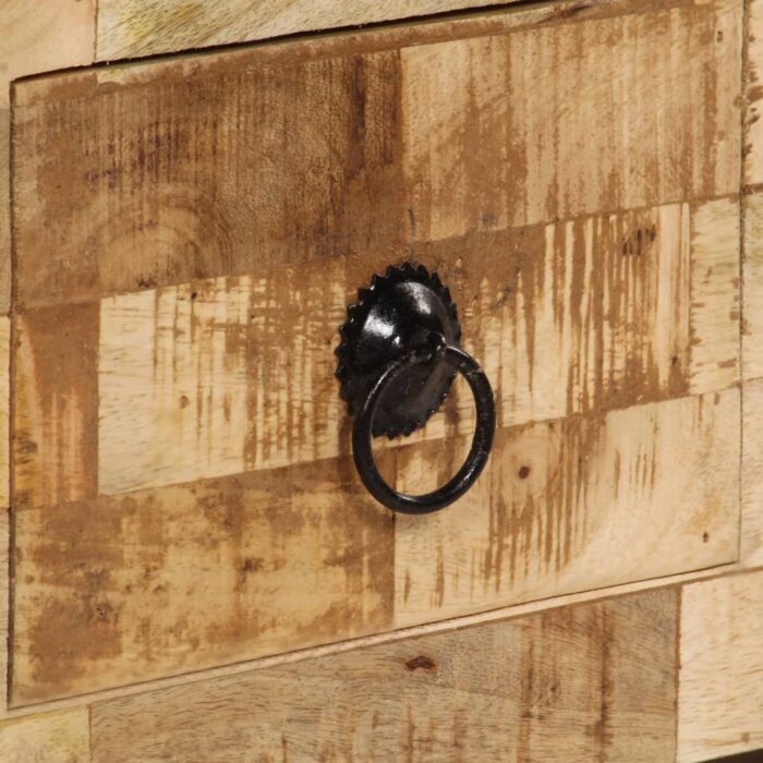 Table basse Bois de manguier massif 80x40x35 cm – Image 2