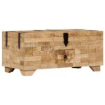 Table basse Bois de manguier massif 80x40x35 cm – Image 4
