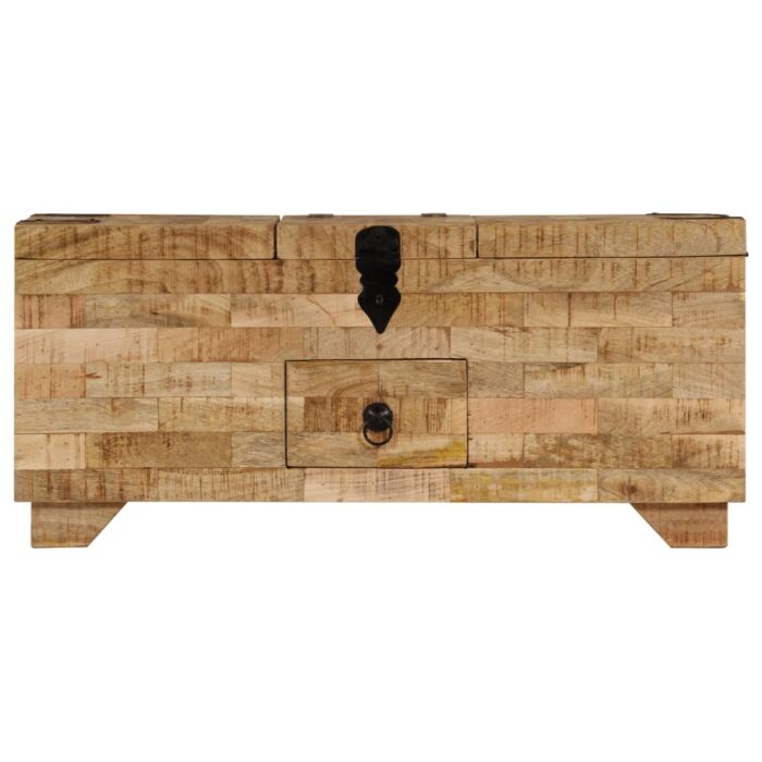 Table basse Bois de manguier massif 80x40x35 cm – Image 5