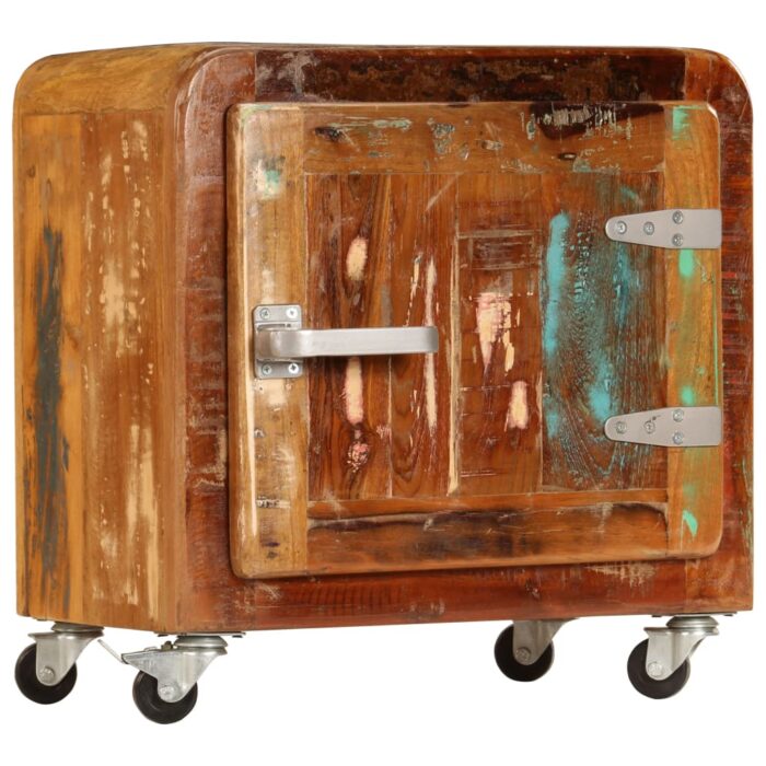 Table de chevet 50 x 30 x 50 cm Bois de récupération massif – Image 11