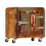 Table de chevet 50 x 30 x 50 cm Bois de récupération massif – Image 8