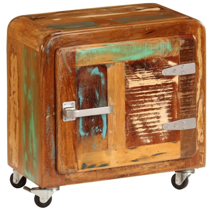 Table de chevet 50 x 30 x 50 cm Bois de récupération massif – Image 9