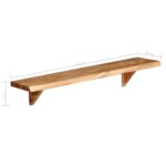 Étagères murales 2 pcs 90x20x18 cm Bois d'acacia massif – Image 4