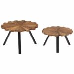 Tables basses 2 pcs Bois de récupération massif – Image 4