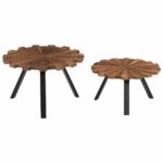 Tables basses 2 pcs Bois de récupération massif – Image 8