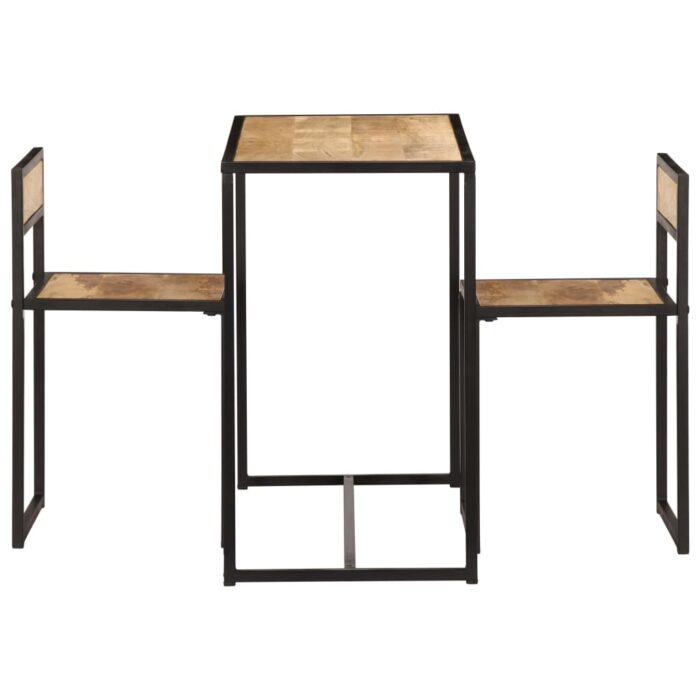 Ensemble de salle à dîner 3 pcs Bois de manguier solide – Image 5