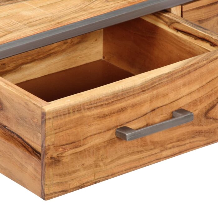 Table basse 75x75x35 cm Bois solide d'acacia – Image 7