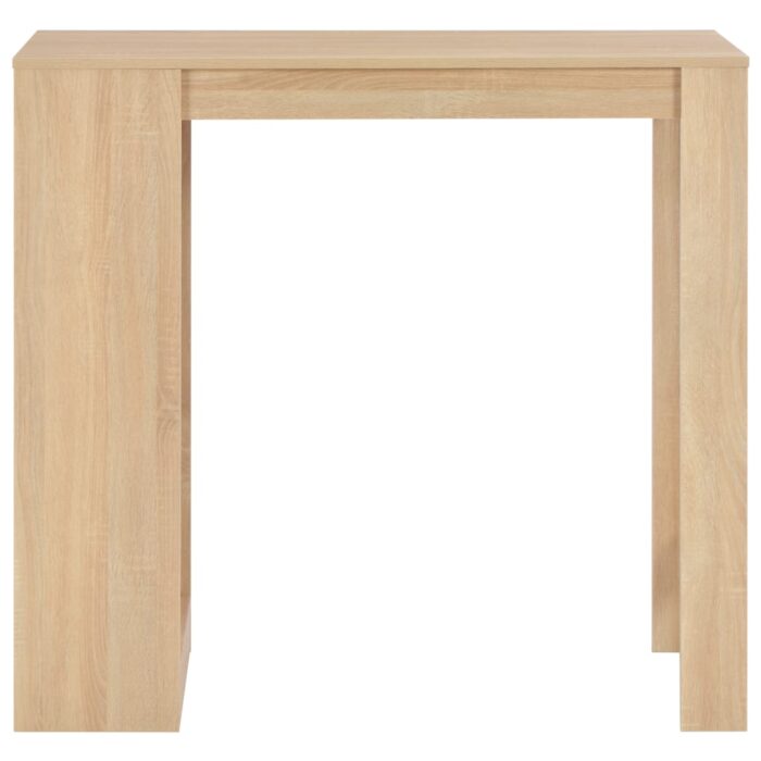 Table de bar avec étagère Chêne 110x50x103 cm – Image 2