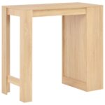 Table de bar avec étagère Chêne 110x50x103 cm – Image 3