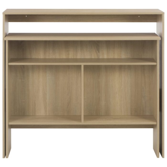 Table de bar avec 2 dessus de table Chêne 130x40x120 cm – Image 3