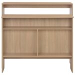 Table de bar avec 2 dessus de table Chêne 130x40x120 cm – Image 4