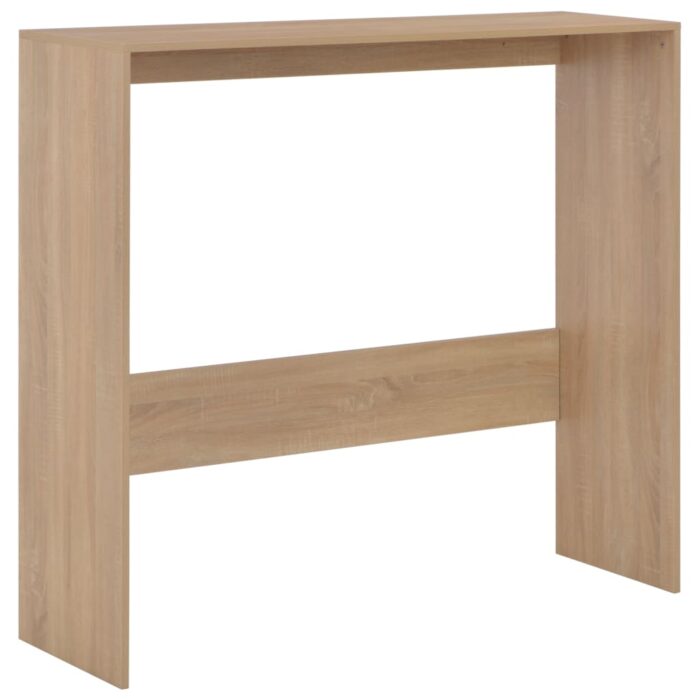Table de bar avec 2 dessus de table Chêne 130x40x120 cm – Image 6