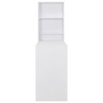 Table de bar avec armoire Blanc 115x59x200 cm – Image 3