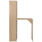 Table de bar avec armoire Chêne 115x59x200 cm – Image 3