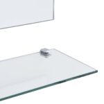 Miroir mural avec 5 étagères Argenté 50 x 60 cm – Image 2