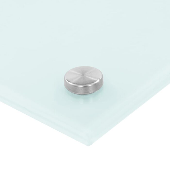 Dosseret de cuisine Blanc 70x60 cm Verre trempé – Image 3