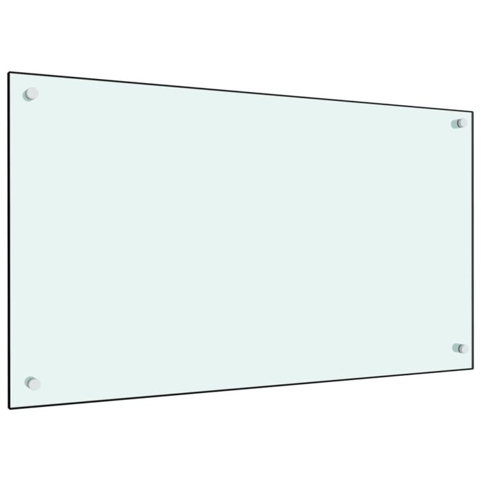 VXL8718475798194_a_en_hd_1.jpg Dosseret de cuisine Blanc 90x50 cm Verre trempé – Image 1